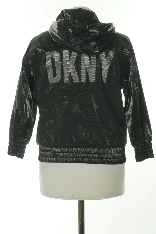 Kurtka czarna z siateczką DKNY - DKNY zdjęcie 2