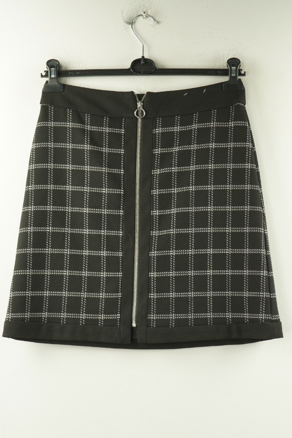 Spódnica czarno-biała w kratkę - F&F zdjęcie 2