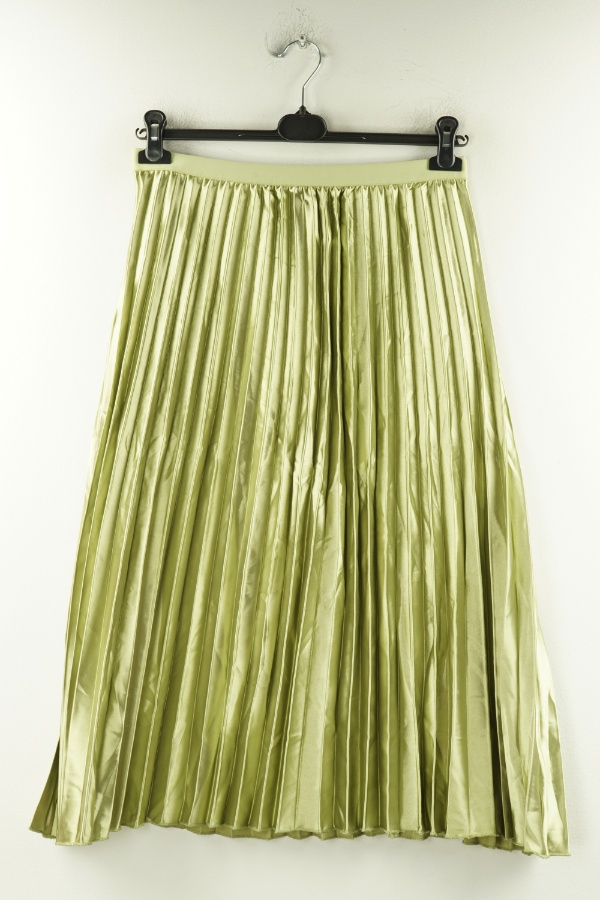 Spódnica jasnozielona plisowana - SHEIN zdjęcie 1