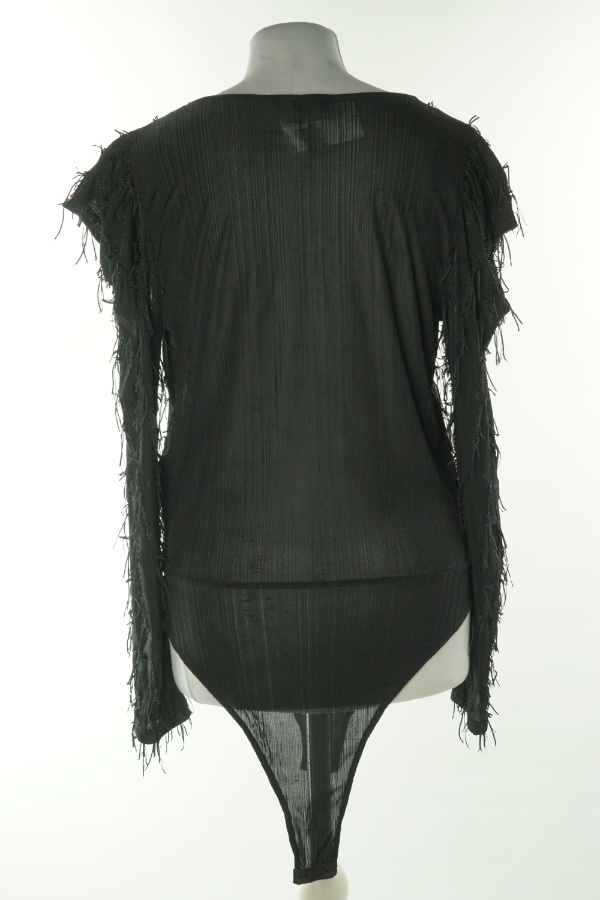 Body czarne z frędzlami, ZARA - ZARA zdjęcie 2