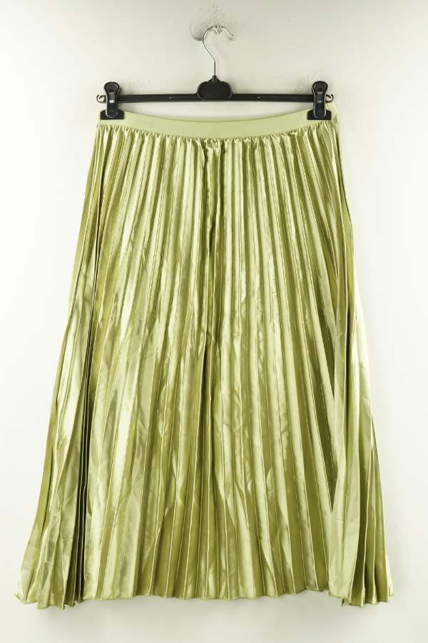 Spódnica jasnozielona plisowana - SHEIN zdjęcie 2