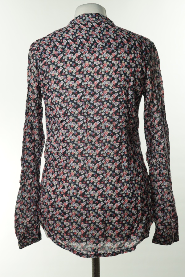 Bluzka granatowa w drobne kwiatki H&M - H&M zdjęcie 2