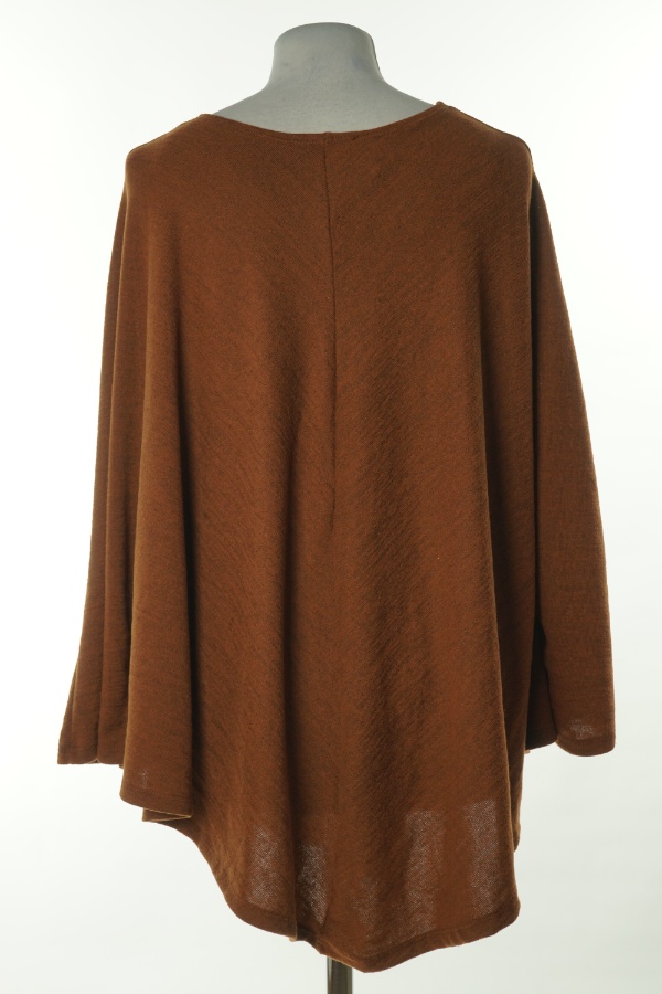 Ponczo ceglaste - KIM & CO zdjęcie 2