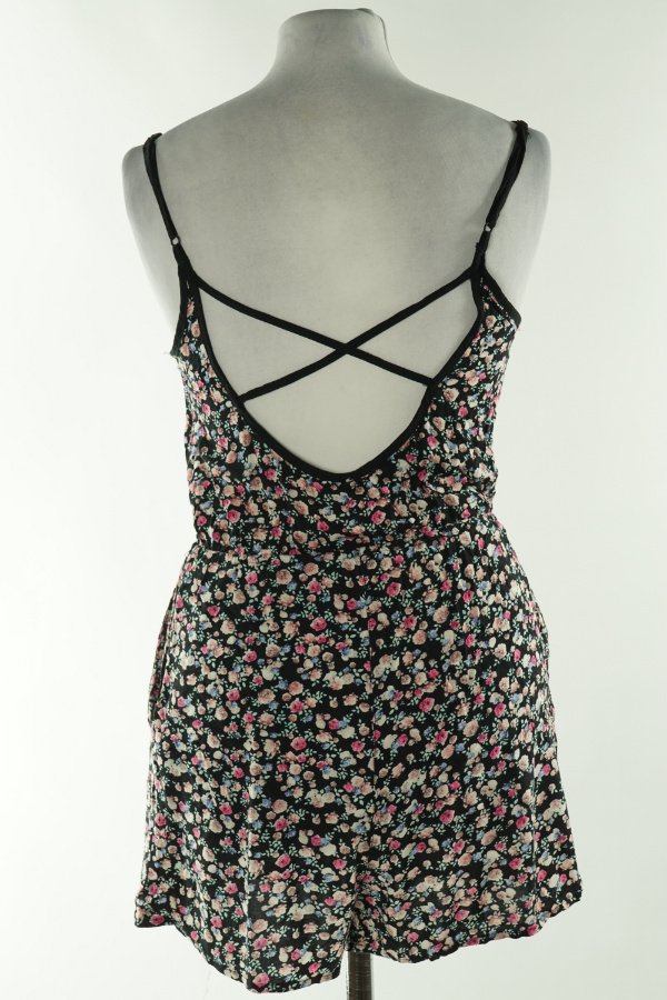 Kombinezon czarny w kwiatki - H&M zdjęcie 2