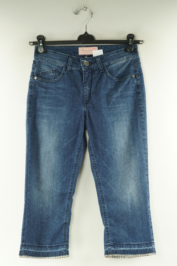 Spodnie granatowe jeansowe - PIERRE CARDIN zdjęcie 1