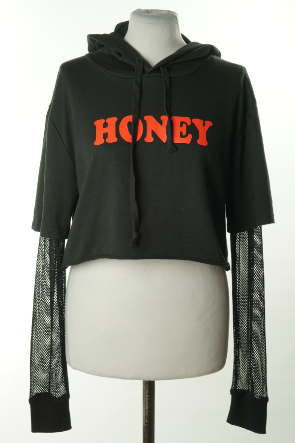 Bluza czarna Honey - SHEIN zdjęcie 1