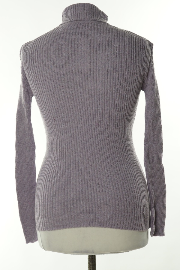 Sweter fioletowy golf - BRAK METKI Z NAZWĄ PRODUCENTA zdjęcie 2