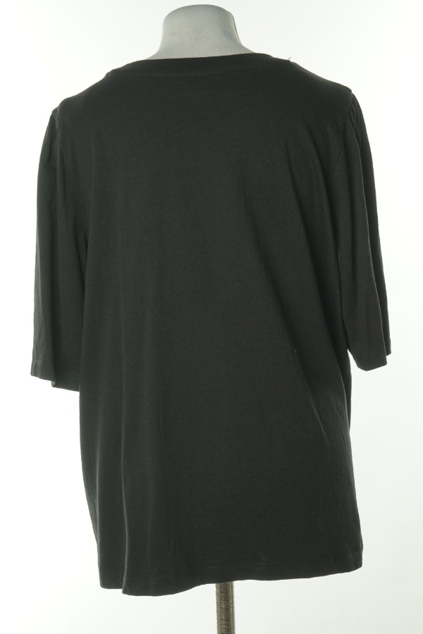 Koszulka czarna gładka - KAPPAHL zdjęcie 2