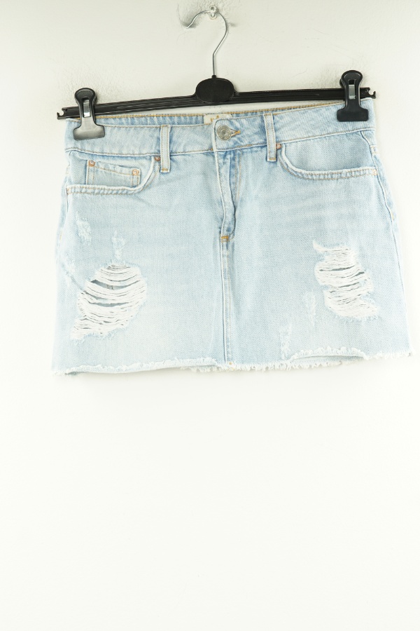 Spódnica jasnoniebieska jeansowa - RIVER ISLAND zdjęcie 1