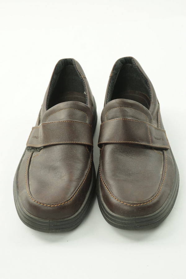 Buty brązowe skórzane - AMBRE zdjęcie 2