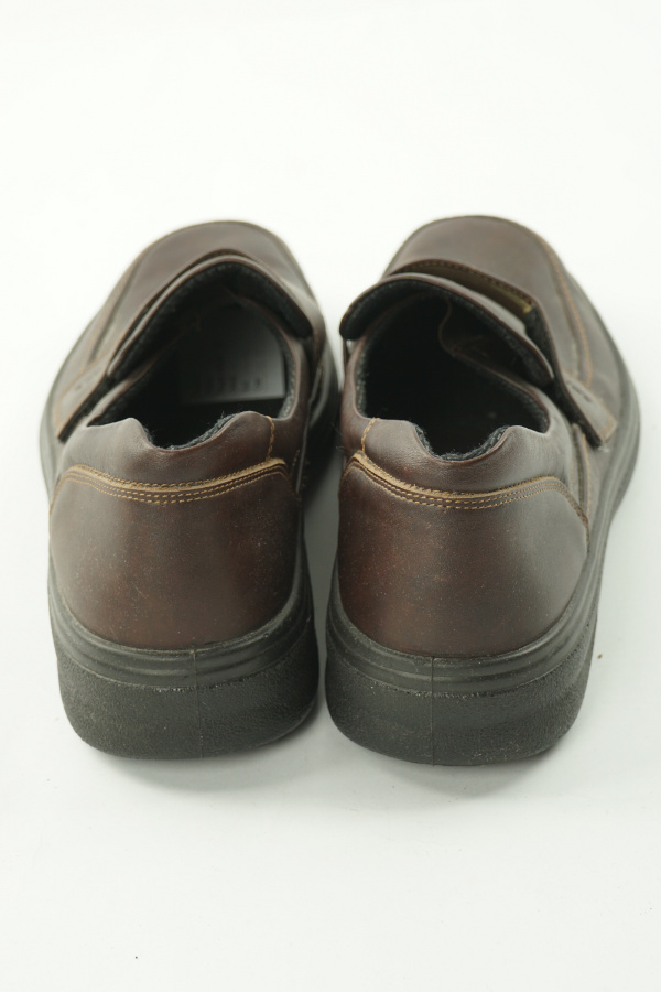 Buty brązowe skórzane - AMBRE zdjęcie 3