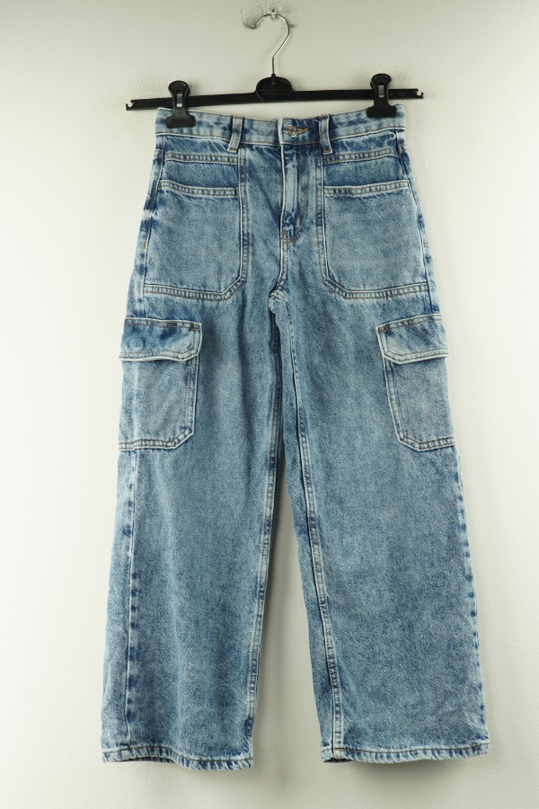 Spodnie niebieskie jeansowe z kieszeniami - PRIMARK zdjęcie 1