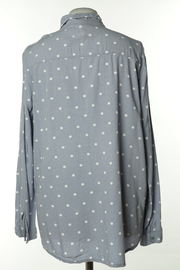 Koszula niebieska w białe groszki - H&M zdjęcie 2