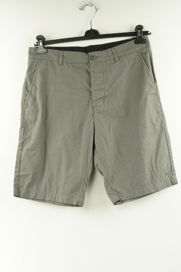 Krótkie spodenki ciemnoszare materiałowe - H&M zdjęcie 1