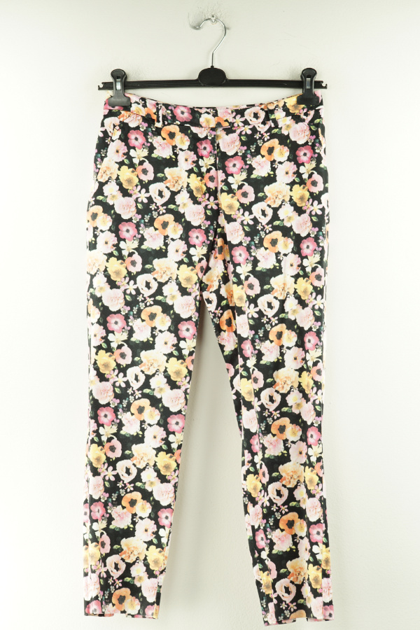 Spodnie w kolorowe kwiaty H&M - H&M zdjęcie 1