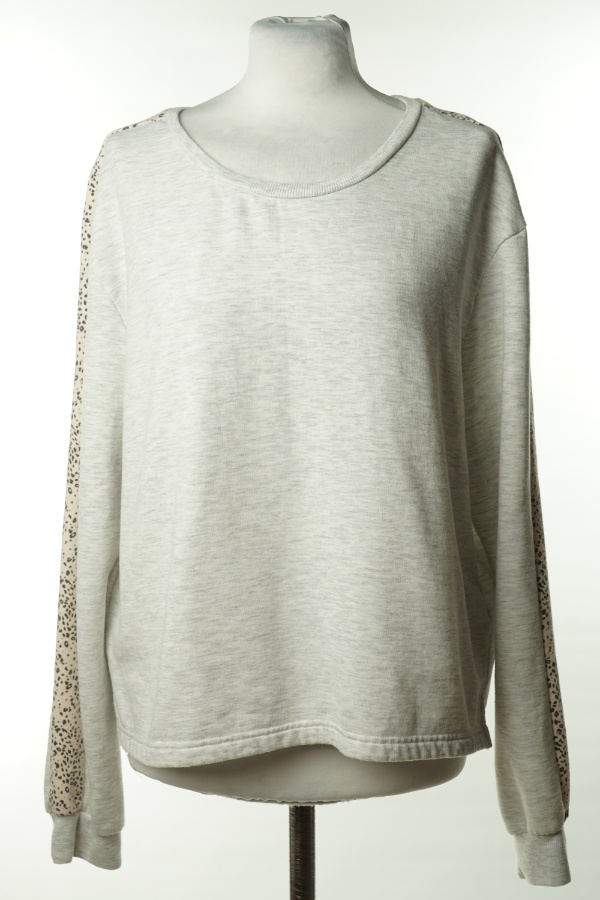 Bluza szara z lampasem - NEW LOOK zdjęcie 1