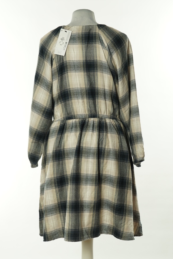 Sukienka beżowo-granatowa w kratkę - PRIMARK zdjęcie 2