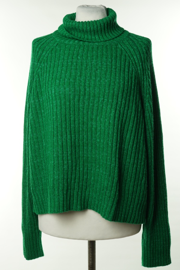 Golf zielony prążkowany - MISSGUIDED zdjęcie 1