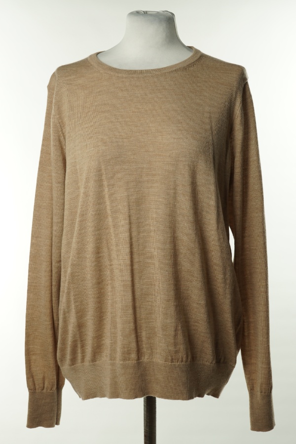 Sweter beżowy, 100% wełna merino - TCHIBO zdjęcie 1