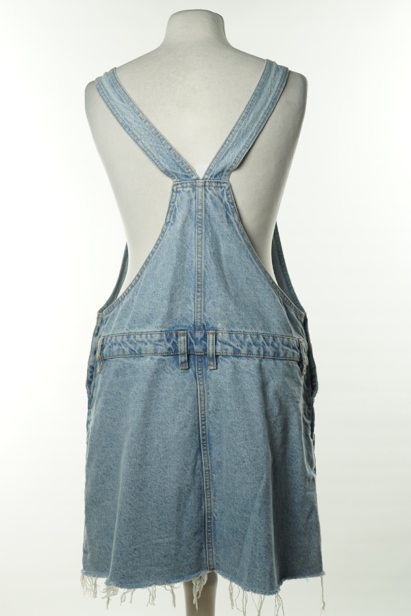 Sukienka niebieska jeansowa ogrodniczka - PULL & BEAR zdjęcie 2