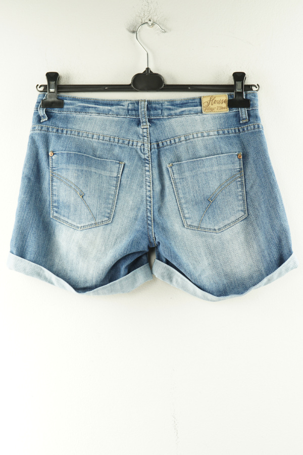 Spodenki niebieskie jeansowe - HOUSE DENIM zdjęcie 2