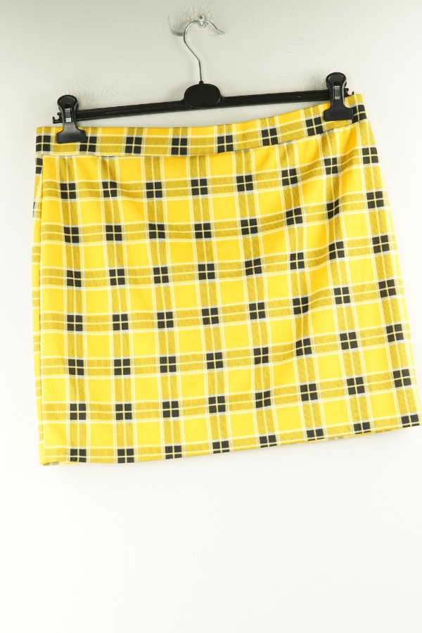 Spódnica żółta w kratkę - H&M zdjęcie 2