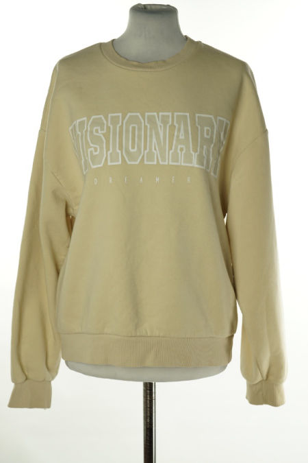 Bluza beżowa z napisem