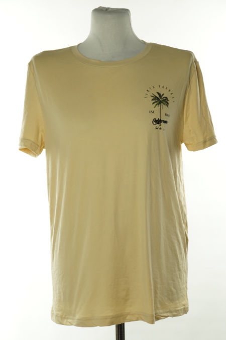 Koszulka beżowa nadruk palma