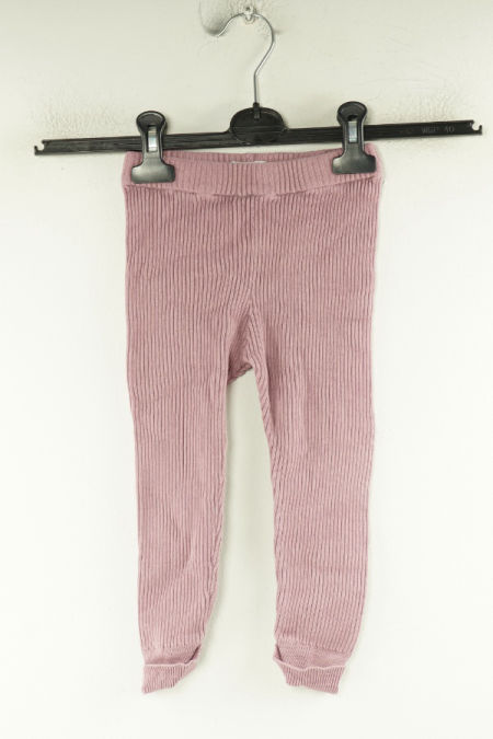 Legginsy wrzosowe prążkowane