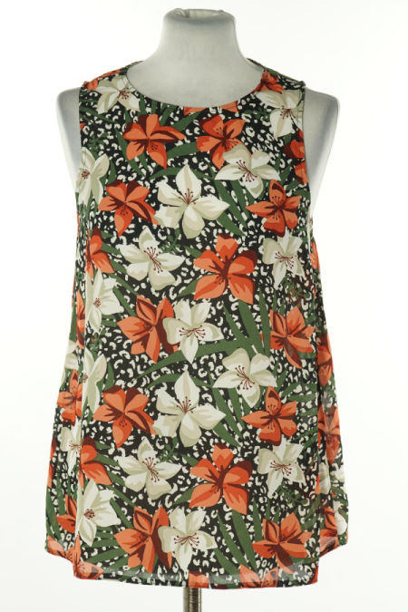 Bluzka w czerwono-białe kwiatki, PRIMARK