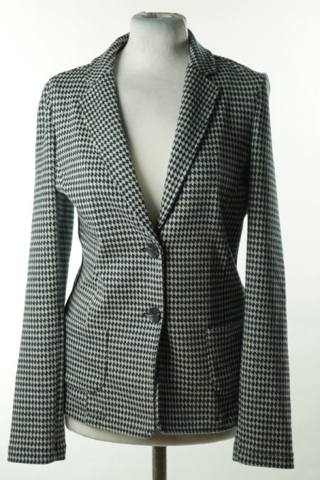 Marynarka biało - grafitowa pepitka