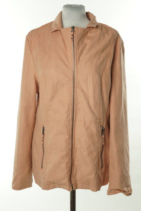 Kurtka różowa zamszowa