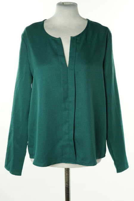 Bluzka zielona z długim rękawem