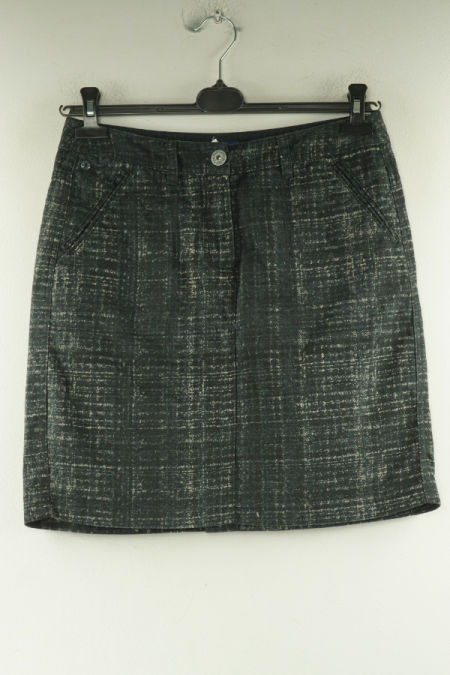 Spódnica czarno-beżowa jeansowa