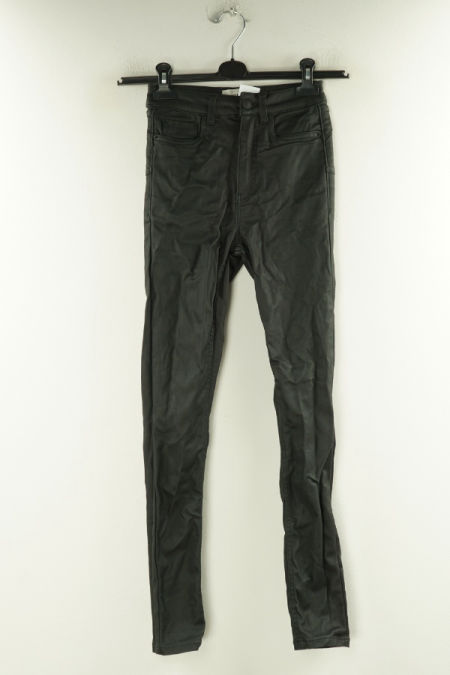 Spodnie czarne woskowane