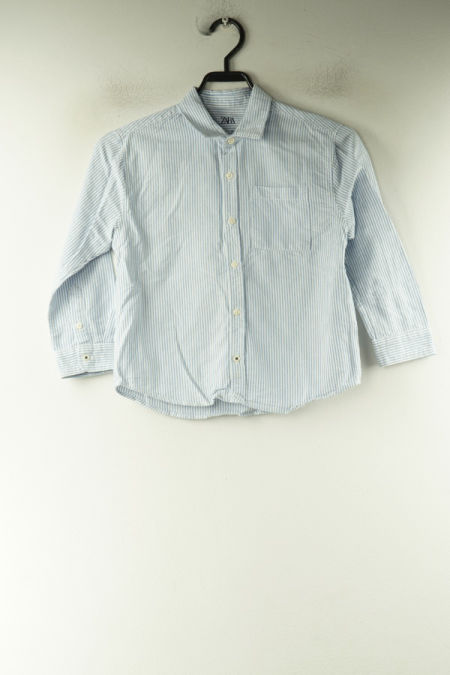 Koszula biało-niebieska w paski, ZARA