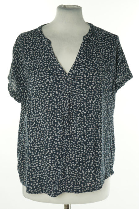 Bluzka granatowa w kwiatki