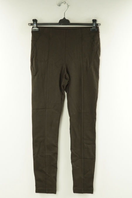 Spodnie brązowe na gumkę materiałowe