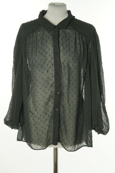 Koszula czarna z kropkami 3D, PRIMARK