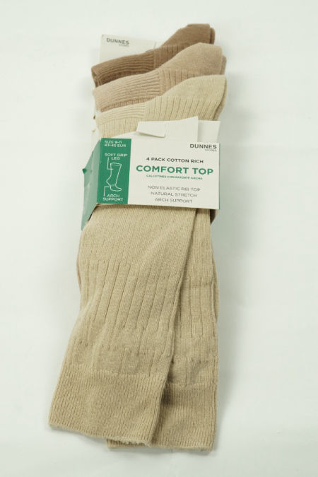 3pak skarpet w odcieniach beżu