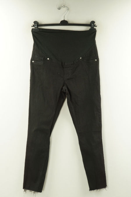 Spodnie czarne jeansowe ciążowe, H&M