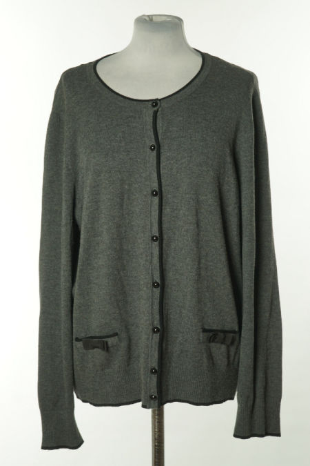 Kardigan szary sweterkowy