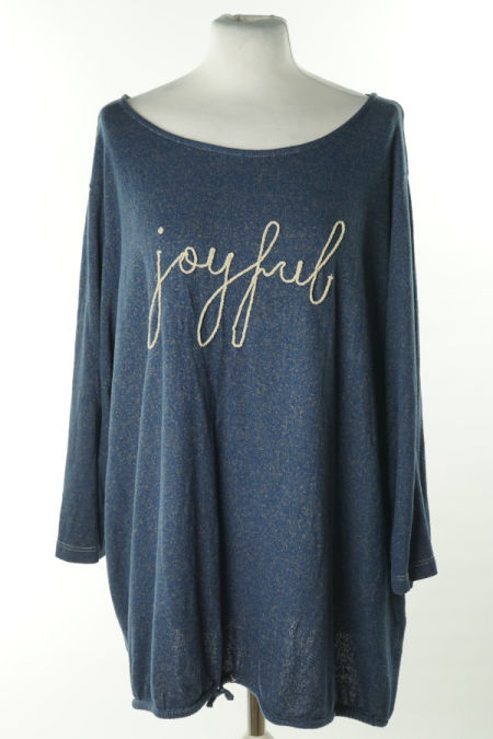 Bluzka granatowa napis