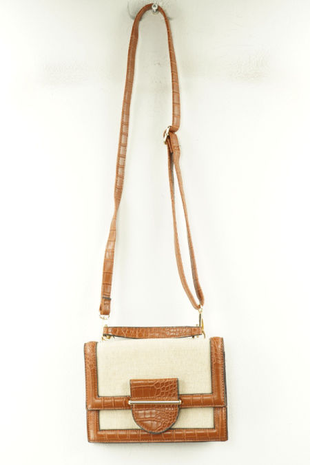 Torebka beżowo-brązowa