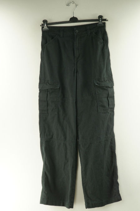 Spodnie jeansowe czarne cargo 