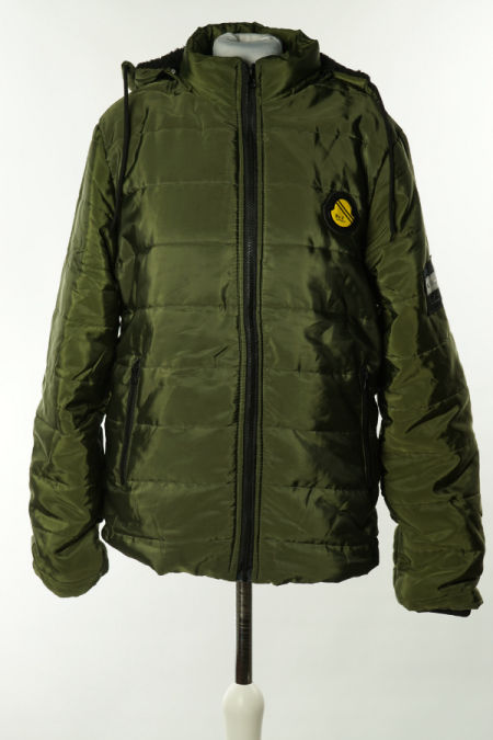 Kurtka zielona z kapturem