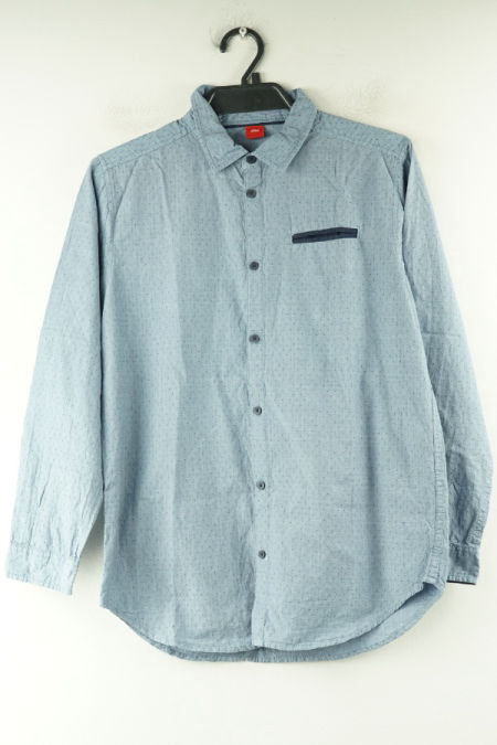 Koszula niebieska w delikatne granatowe kropki S.OLIVER