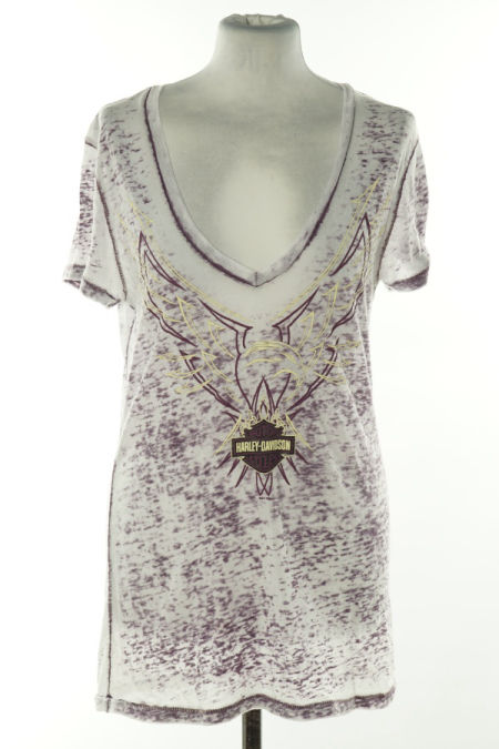 Koszulka fioletowa wzorzysta