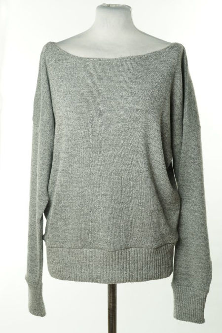 Sweter szary melanż
