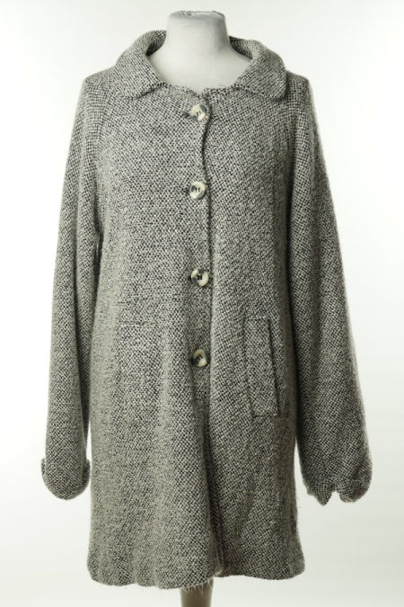 Płaszcz cienki szary melanż